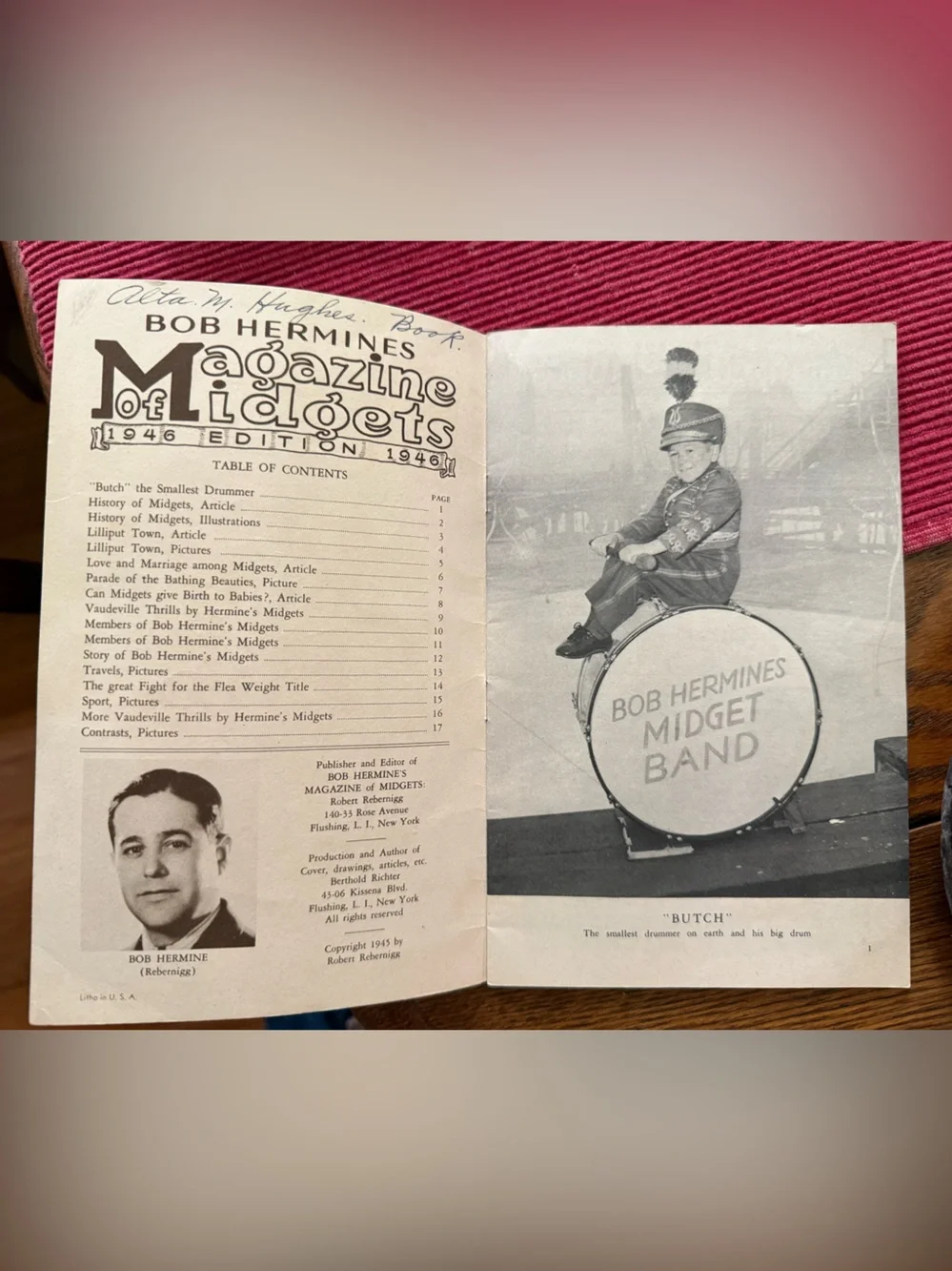 Magazine of Midgets - Red and White Cover